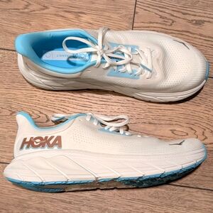 🆕 Hoka Shoes Womens 12 B Arahi 7 White Aqua Athletic Gym Running Tennis NEW
